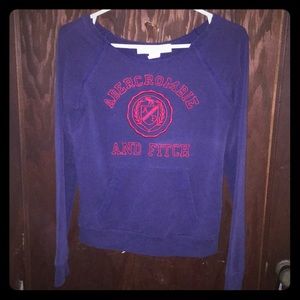 Blue and red abercrombie sweater